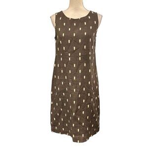 Garnet Hill Gray Sleeveless Sheath Dress